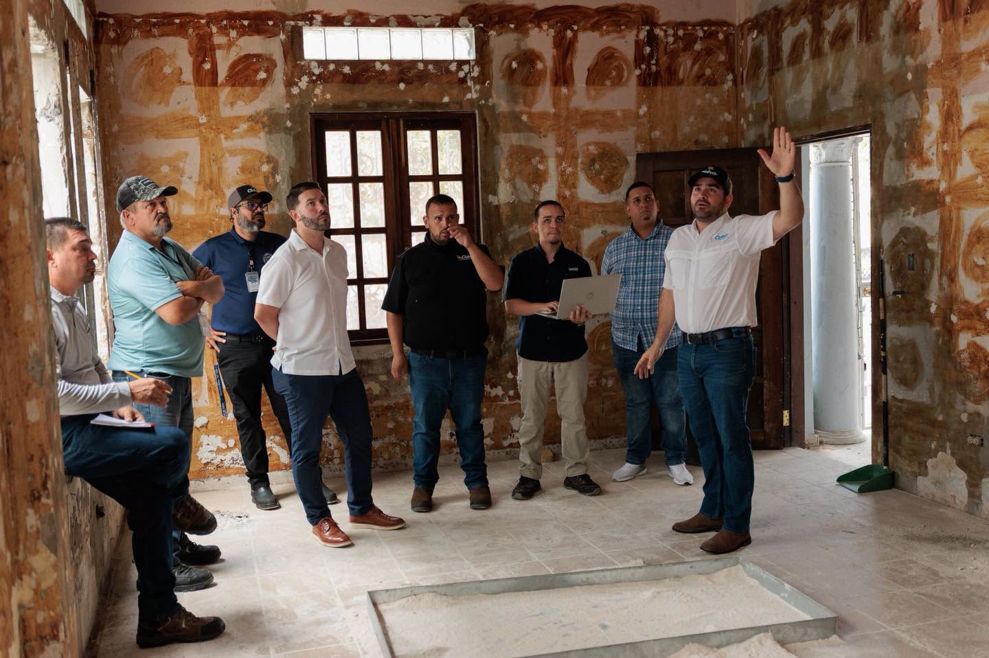 Inspección de estructura histórica en rehabilitación